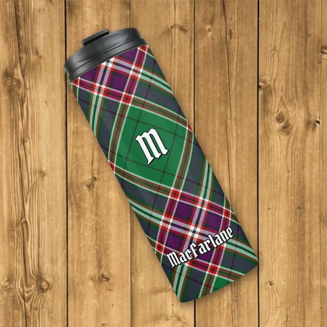 Clan MacFarlane Modern Hunting Tartan Thermal Tumbler (Creator Uploaded)