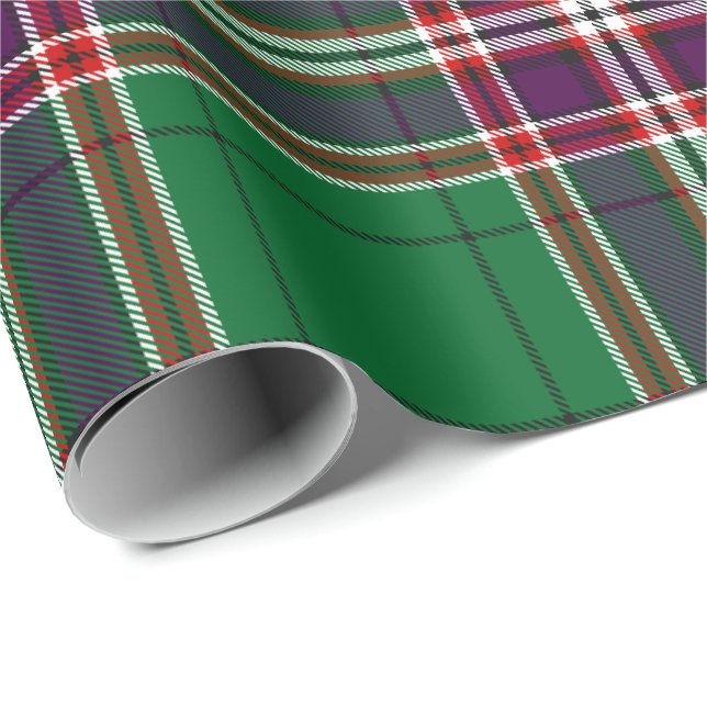 Clan MacFarlane Modern Hunting Tartan Wrapping Paper (Roll Corner)