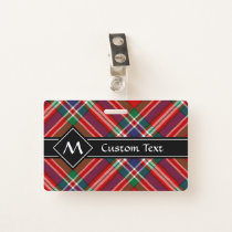 Clan MacFarlane Red Tartan Badge