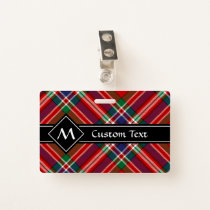 Clan MacFarlane Red Tartan Badge