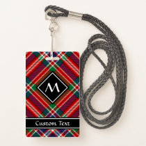 Clan MacFarlane Red Tartan Badge