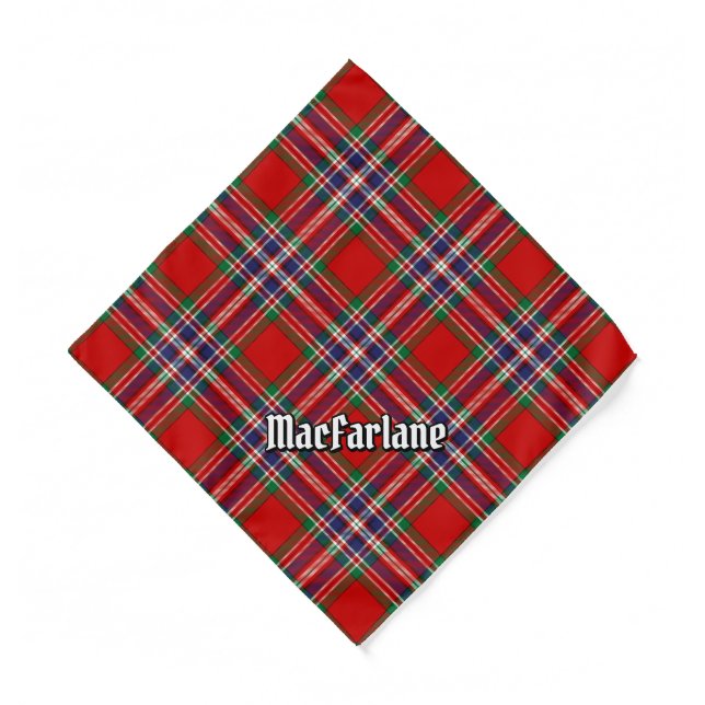 Clan MacFarlane Red Tartan Bandana (Front)
