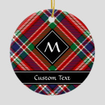 Clan MacFarlane Red Tartan Ceramic Ornament