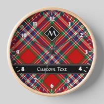 Clan MacFarlane Red Tartan Clock