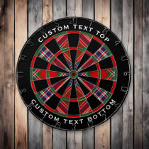Clan MacFarlane Red Tartan Dart Board