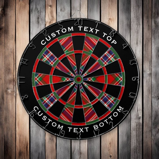Clan MacFarlane Red Tartan Dart Board (Creator Uploaded)