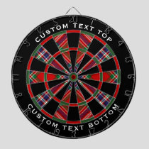 Clan MacFarlane Red Tartan Dart Board