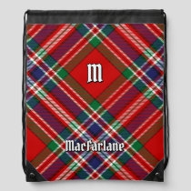 Clan MacFarlane Red Tartan Drawstring Bag