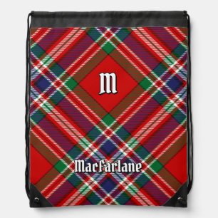 Clan MacFarlane Red Tartan Drawstring Bag