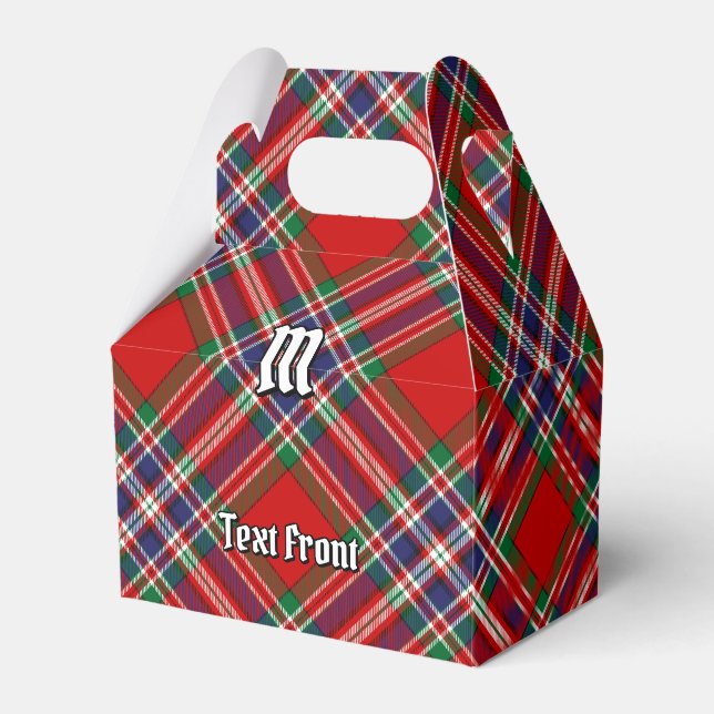 Clan MacFarlane Red Tartan Favor Boxes (Front Side)