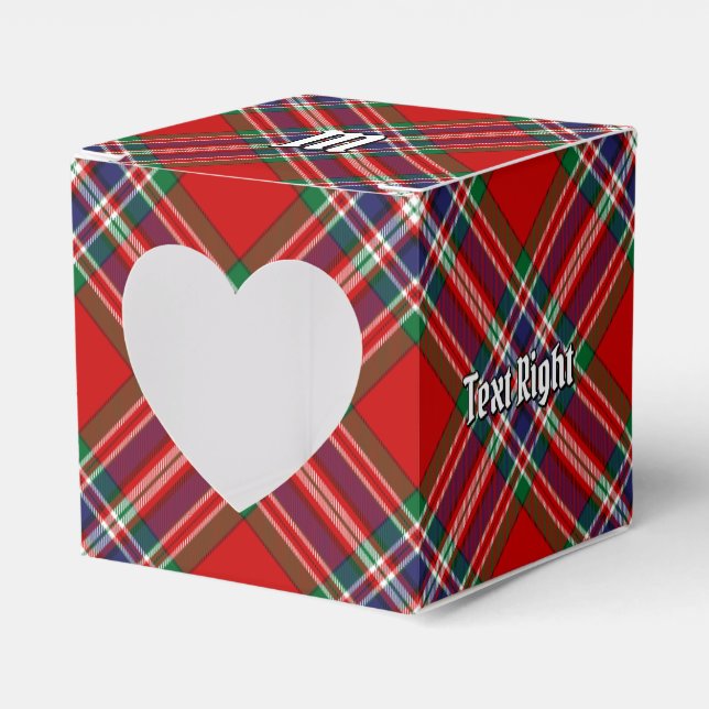 Clan MacFarlane Red Tartan Favor Boxes (Front Side)