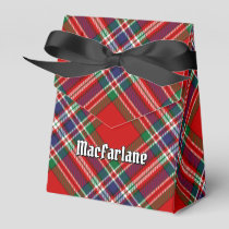 Clan MacFarlane Red Tartan Favor Boxes