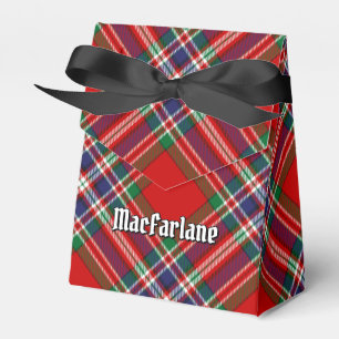 Clan MacFarlane Red Tartan Favor Boxes