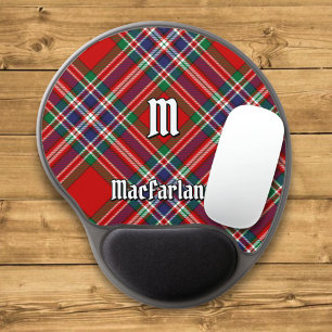 Clan MacFarlane Red Tartan Gel Mouse Pad