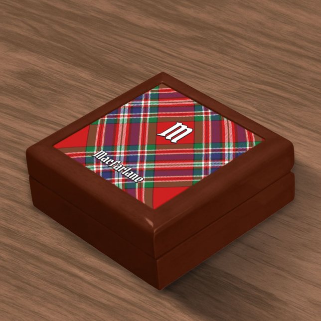 Clan MacFarlane Red Tartan Gift Box (Creator Uploaded)