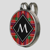 Clan MacFarlane Red Tartan Golf Hat Clip