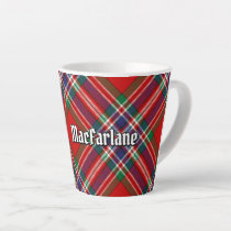 Clan MacFarlane Red Tartan Latte Mug