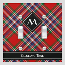 Clan MacFarlane Red Tartan Light Switch Cover