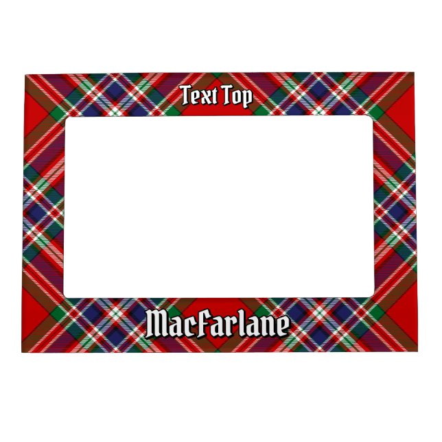 Clan MacFarlane Red Tartan Magnetic Frame (Front)