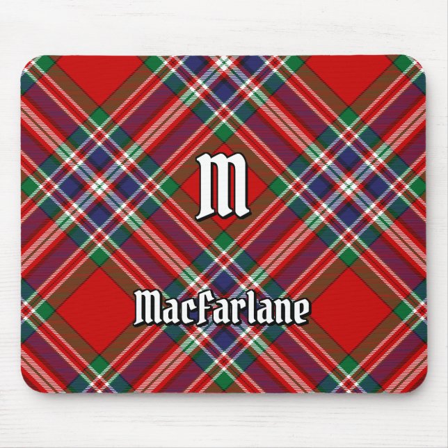 Clan MacFarlane Red Tartan Mouse Pad (Front)