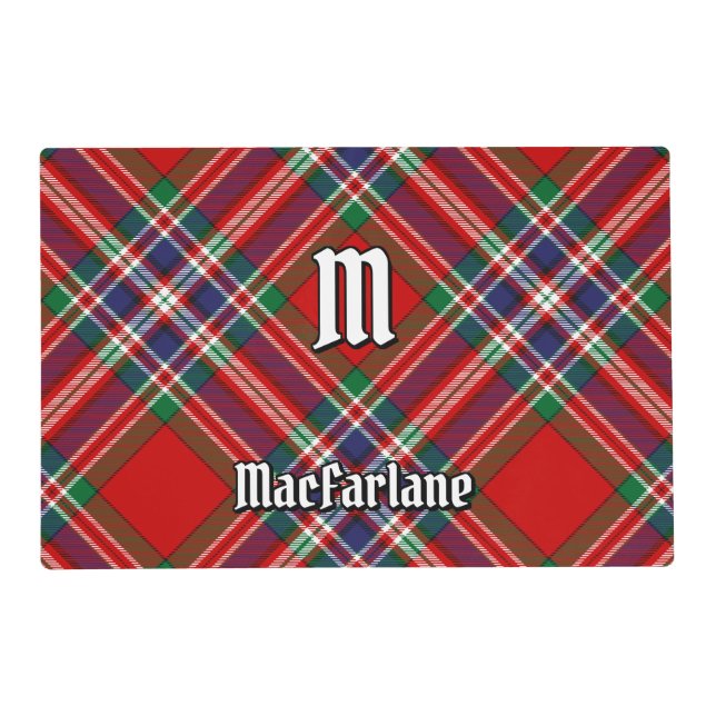 Clan MacFarlane Red Tartan Placemat (Front)