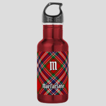 Clan MacFarlane Red Tartan Stainless Steel Water Bottle
