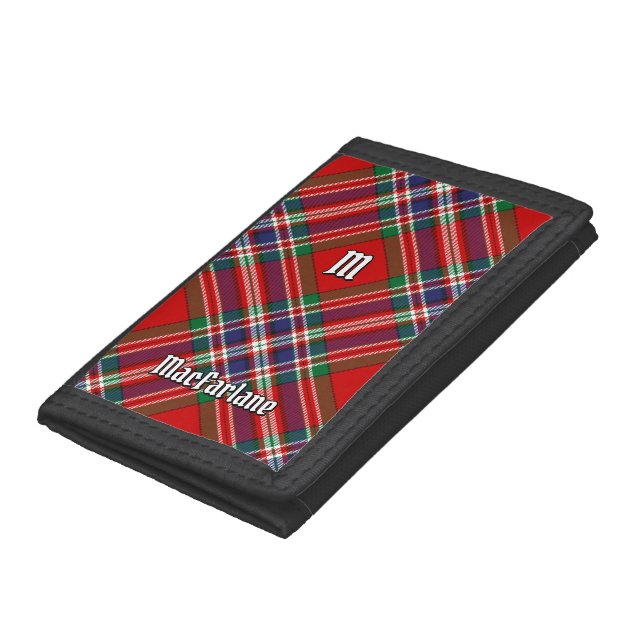 Clan MacFarlane Red Tartan Trifold Wallet (Bottom)