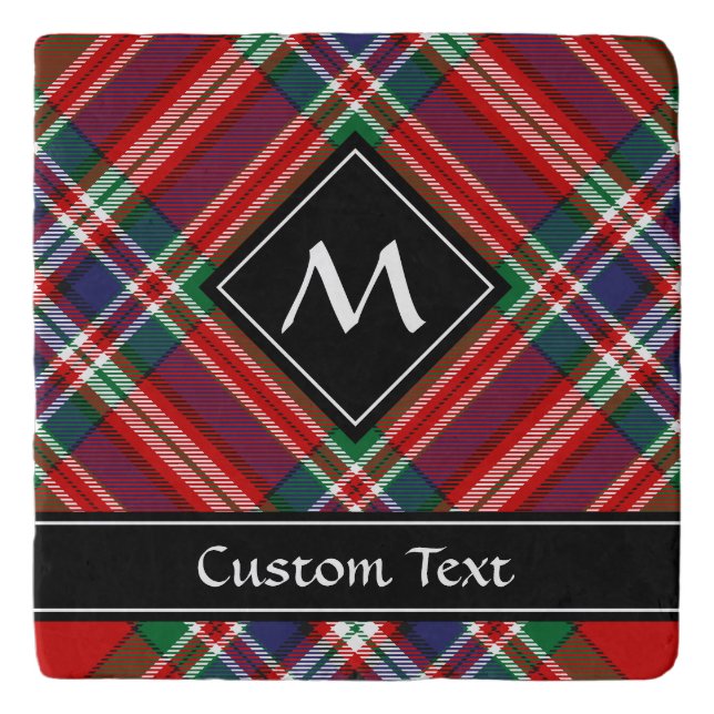 Clan MacFarlane Red Tartan Trivet (Front)