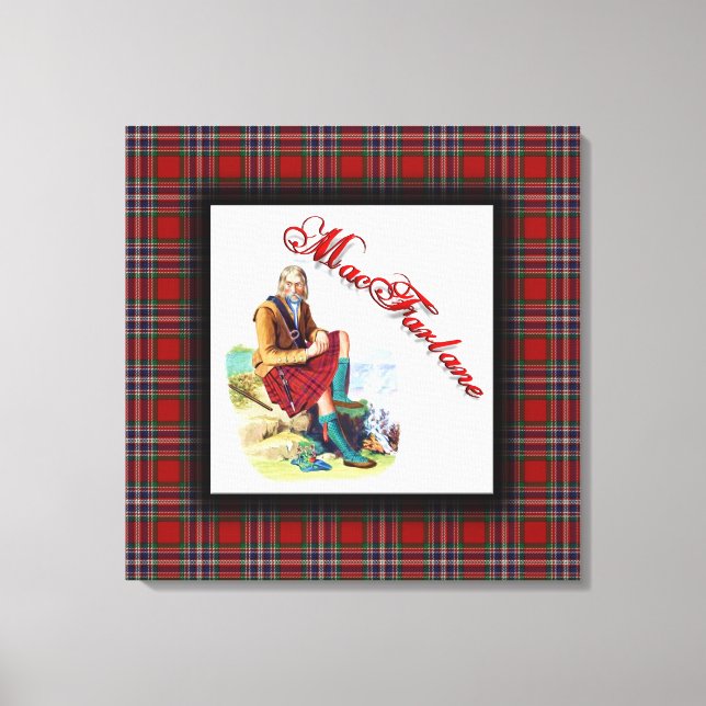 Clan MacFarlane Scottish Dream Canvas Print (Front)