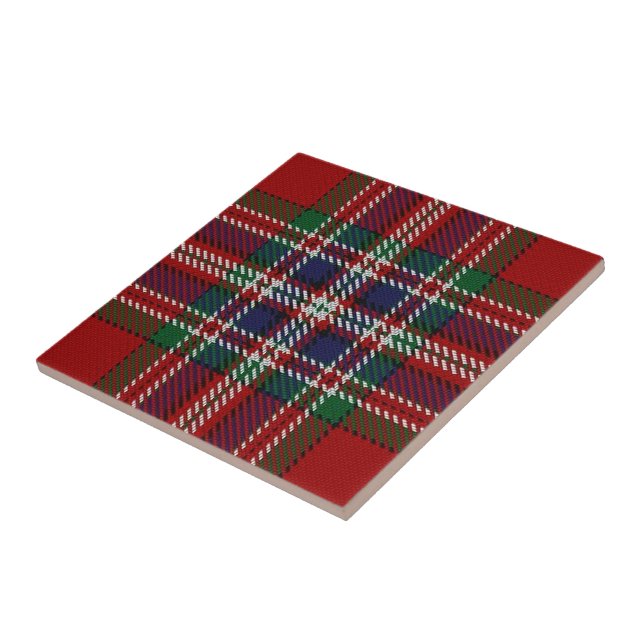 Clan MacFarlane Scottish Expressions Tartan Ceramic Tile (Side)