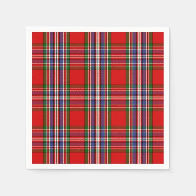 Clan MacFarlane Tartan Paper Napkins (Front)