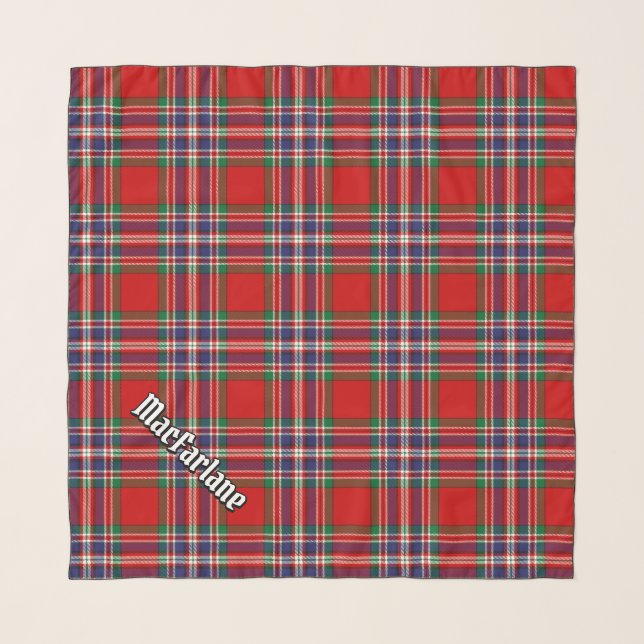 Clan MacFarlane Tartan Scarf (Front (Horizontal))