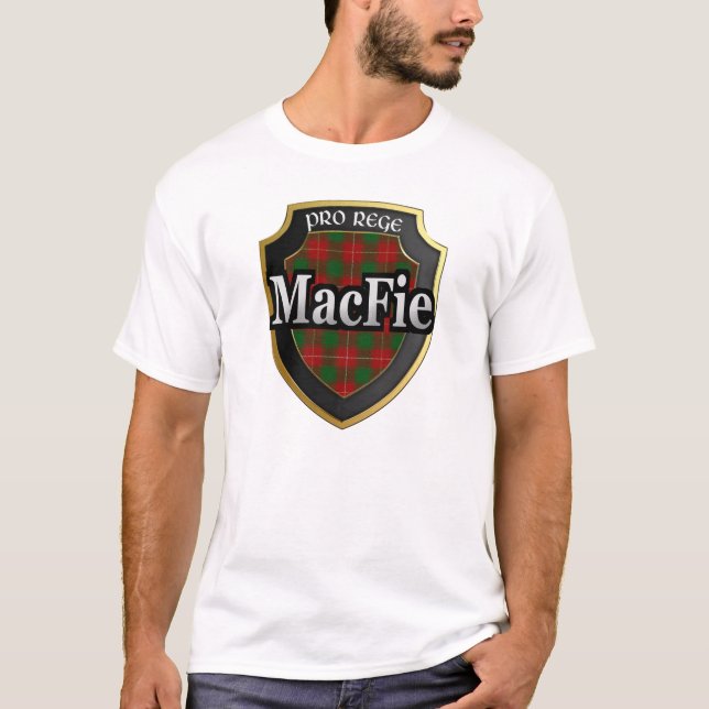 Clan MacFie Scotland Tartan Dynasty T-Shirt (Front)
