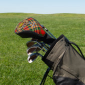 Clan MacGill Crest over Red Golf Head Cover (In Situ)