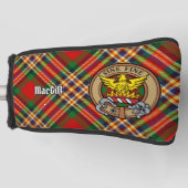 Clan MacGill Crest over Red Golf Head Cover (Front)