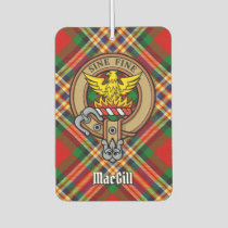 Clan MacGill Crest over Tartan Air Freshener