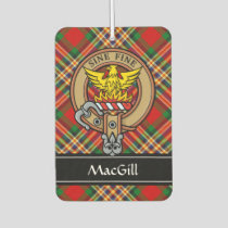 Clan MacGill Crest over Tartan Air Freshener