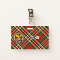 Clan MacGill Crest over Tartan Badge