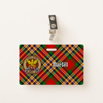 Clan MacGill Crest over Tartan Badge