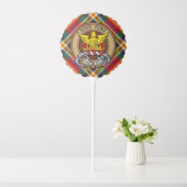 Clan MacGill Crest over Tartan Balloon (In SItu)