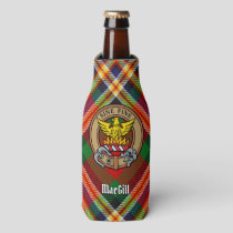 Clan MacGill Crest over Tartan Bottle Cooler