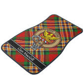 Clan MacGill Crest over Tartan Car Floor Mat (Angled)