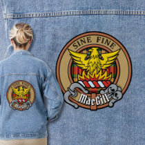 Clan MacGill Crest over Tartan Denim Jacket