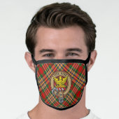 Clan MacGill Crest over Tartan Face Mask (Worn Him)