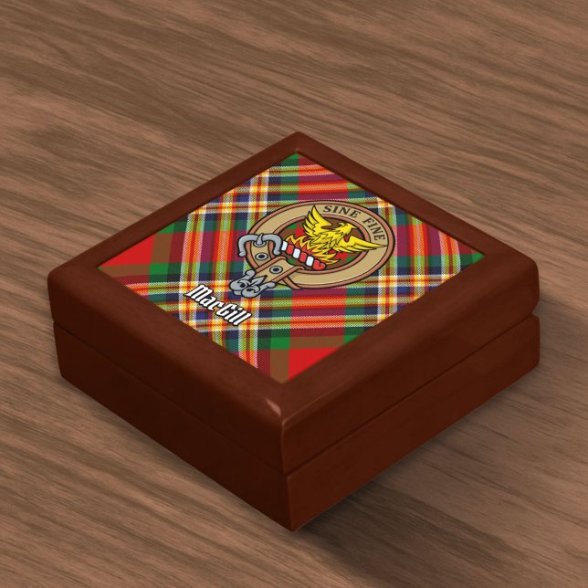 Clan MacGill Crest over Tartan Gift Box (Creator Uploaded)