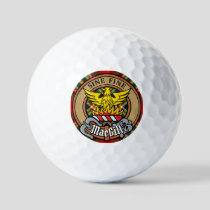 Clan MacGill Crest over Tartan Golf Balls