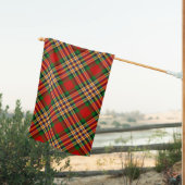 Clan MacGill Crest over Tartan House Flag (Insitu (Back))