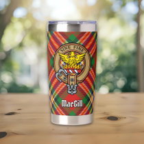 Clan MacGill Crest over Tartan Insulated Tumbler