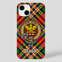 Clan MacGill Crest over Tartan iPhone Case