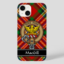 Clan MacGill Crest over Tartan iPhone Case